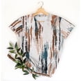 thumbnail image 4 of XMMSWDLA Women's Summer Solid Short Puff Round Neck Workwear Office Blouse Top Multicolor Plus Size Tops, 4 of 4