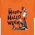 thumbnail image 3 of Dr. Seuss - Happy Halloween Skeleton Cat - Toddler And Youth Short Sleeve Graphic T-Shirt, 3 of 6