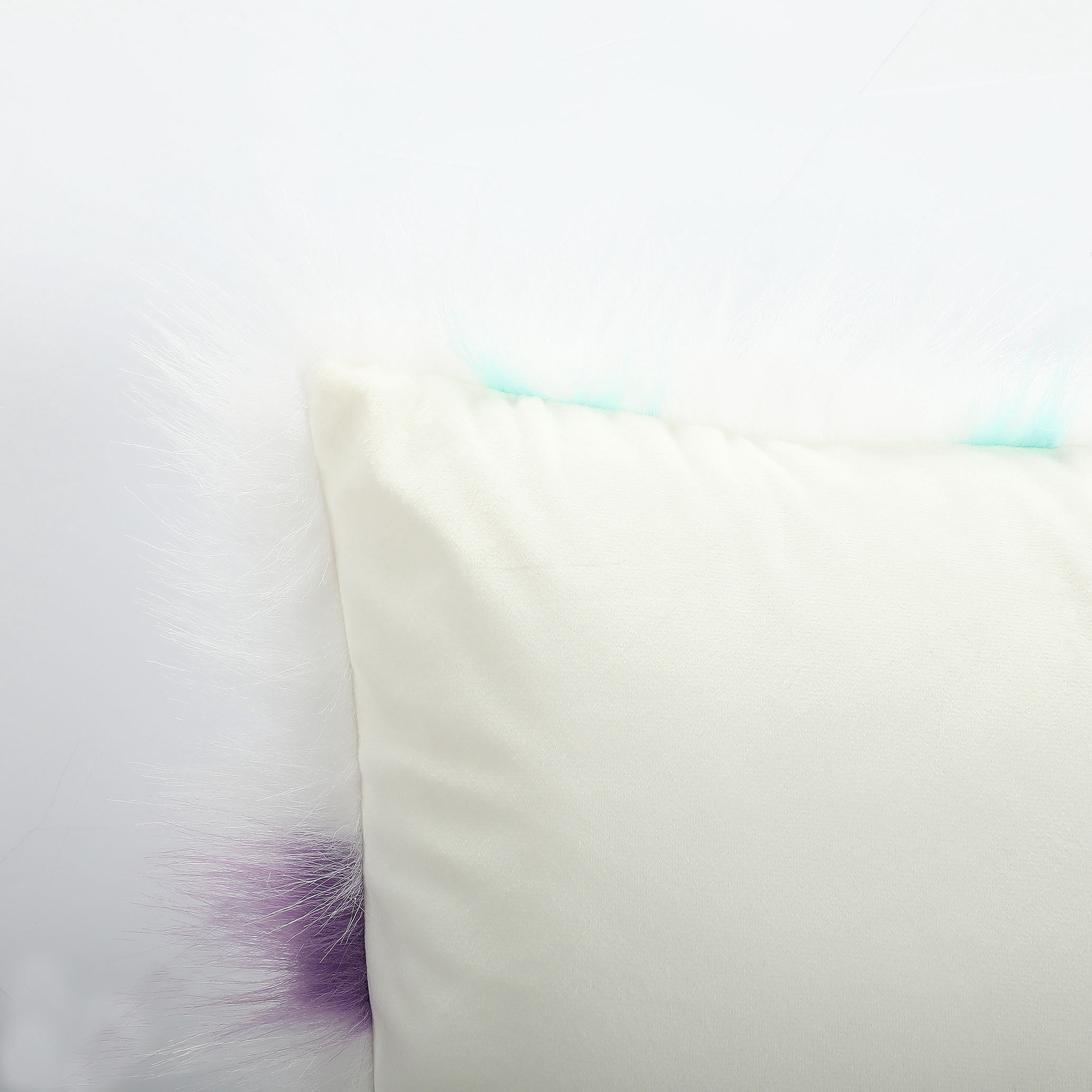 Nanshing Merino Style Super Soft & Fluffy Faux Fur Decorative Throw Pillow Cover, Cushion Case for Home Living Room, White, 2 Pack, 18" x 18"