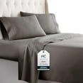 thumbnail image 2 of Twin Sheets Set, 3 pc Bed Sheets & Pillowcase Set - Machine Washable for Easy Care - Soft & Breathable All Season Microfiber Sheets with Deep Pockets - Gray, 2 of 4