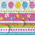 thumbnail image 6 of Easter Day Rectangle Table Cloth Print Tablecover Clover Washable Microfiber Tablecloth Decorative Table Covers for Picnic Party Baby Showers Easter Sunday,54x108 Inch, 6 of 7