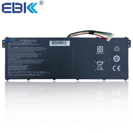 EBK 2600mAh Long life battery for Acer Chromebook 13 Aspire E3-111 TravelMate B115-M B115-MP X349 P276 AC14B18J
