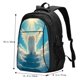 thumbnail image 5 of Fotbe Sunshine Cute Winged Cat Mochila con Estampado y Puerto USB para Hombre y Mujer, Mochila Antirrobo, Mochila de Viaje, Mochila Escolar, Mochila Universitaria, 5 of 7