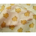 thumbnail image 4 of oneOone Silk Tabby Fabric Rabbit Block Printed Fabric 1 Yard 42 Inch Wide, 4 of 4
