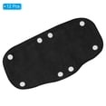 thumbnail image 3 of Uxcell Hard Hat Sweatband Cotton Hard Hat Liner Snap Button Helmet Forehead Sweating Pads Black 12 Pack, 3 of 6
