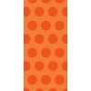 Club Pack of 240 Sunkissed Orange Two-Tone Polka Dot Cello Bags 11.25"
