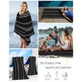 thumbnail image 5 of Black Geometric Abstract Art Beach Towels Oversized Super Absorbent, White Stripes Triangle Arrow Lightweight Bath Towel Quick Dry Sets For Bathroom/Pool/Rv Camping/Beach Play/Gym Room/Picnic 30"x60", 5 of 8