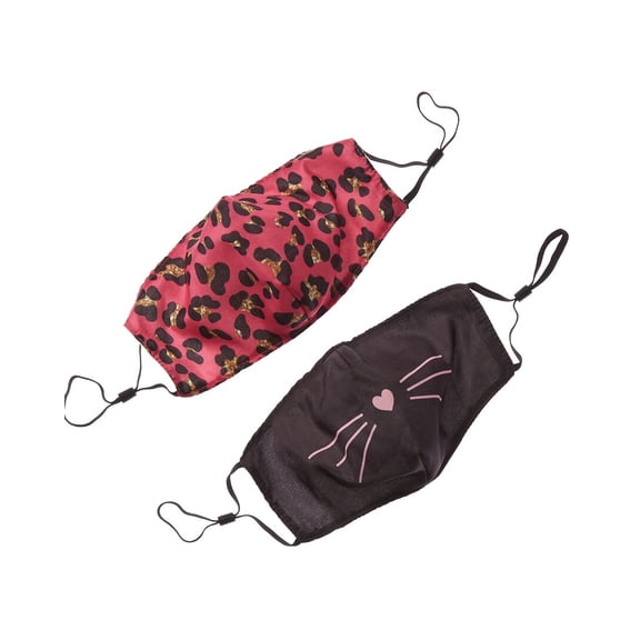 American Exchange 2pk Face Masks, Black