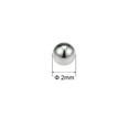 thumbnail image 2 of Uxcell Billes de Roulement Métriques 316L Acier Inoxydable G100 Boules de Précision 2mm, 2 of 3