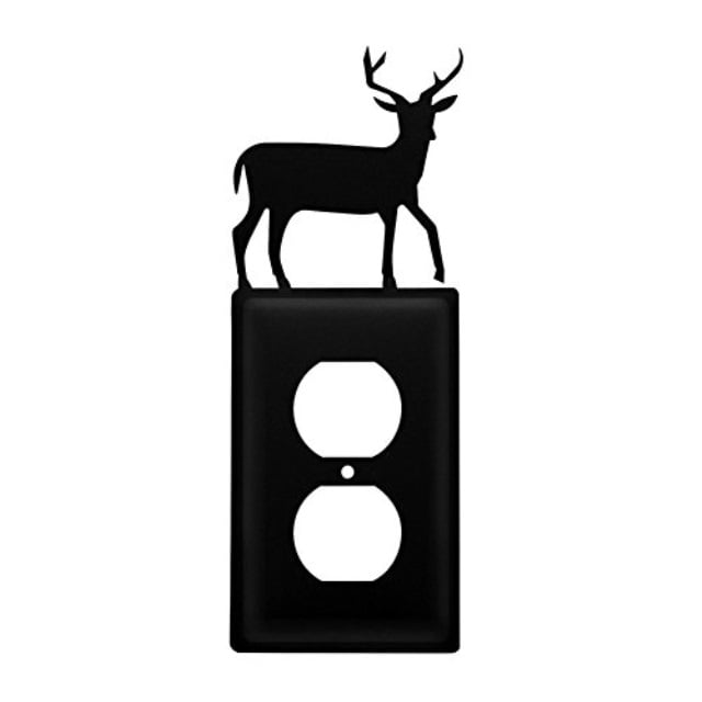 Iron Deer Outlet Cover Heavy Duty Metal Light Switch Cover Electrical Outlet Covers Lightswitch Covers Wall Plate Cover Walmart Com Walmart Com