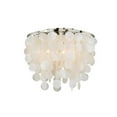 thumbnail image 1 of Vaxcel International C0079 Elsa Capiz Shell 16 in. Flush Mount - Satin Nickel, 1 of 4