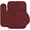 BURGUNDY, variant on 3pc Bathroom rug mat set + Matching Ceramic Accesories #6 Black color non slip super soft chenille washable