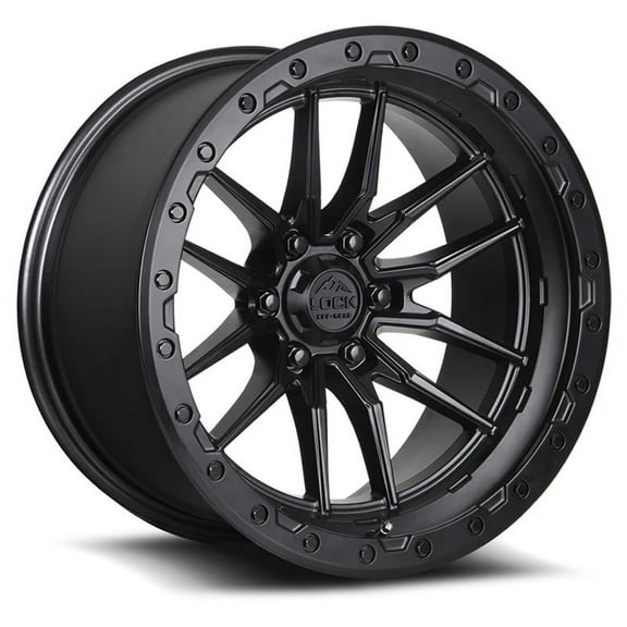 Lock Off-Road KRAWLER 17X9 5X127 -12mm Matte Black Wheel Rim 17" Inch