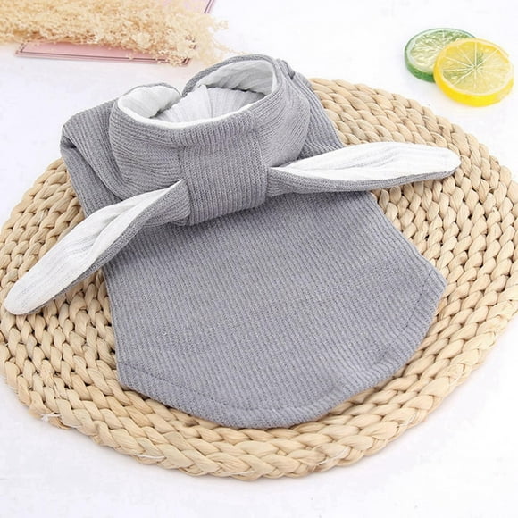 Disfraces para perros pequeños, ropa para mascotas, gatos, perros pequeños, orejas de conejo, ropa de invierno para mascotas muy recomendada