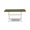 thumbnail image 6 of X076MZ001-6 6Pc Dinette Set - Rectangular Table , 4 Parson Chairs and a Bench - Multi-Color Color, 6 of 8