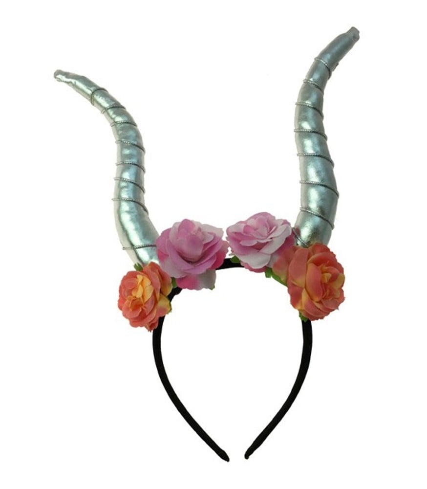 silver antler headband