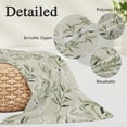 thumbnail image 3 of Green Eucalyptus Leaves Body Pillow Covers 20"x60", Spring Watercolor Plant Textured Soft Brushed Microfiber Breathable Throw Pillow Covers, Decorative Pillowcase with Zipper for Couch Sofa Bedroom, 3 of 9