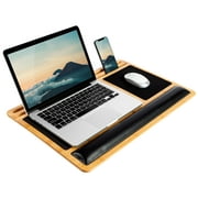 LapGear Bamboo Pro Lap Board, Natural, Fits up to 17.3-in Laptop