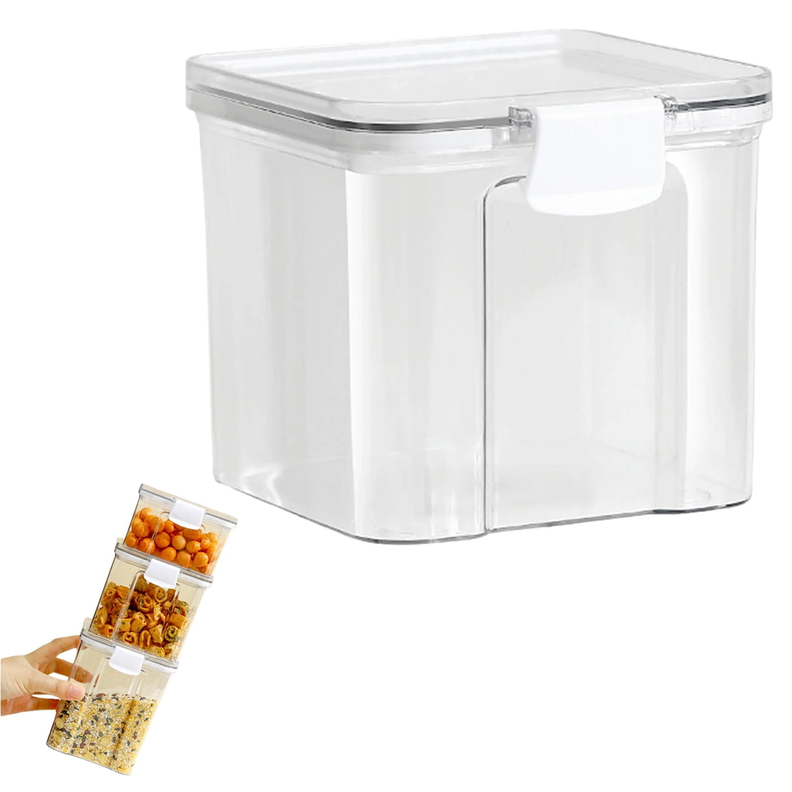 MOPOOR Extra Large Bulk Food Storage Containers with Airtight Lids for Flour, Sugar, Rice, Cereal & Pasta - Leakproof, BPA-Free Plastic Canisters for Kitchen & Pantry Organization
