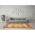 thumbnail image 3 of Ahgly Company Indoor Square Abstract Brown Modern Area Rugs, 3' Square, 3 of 4