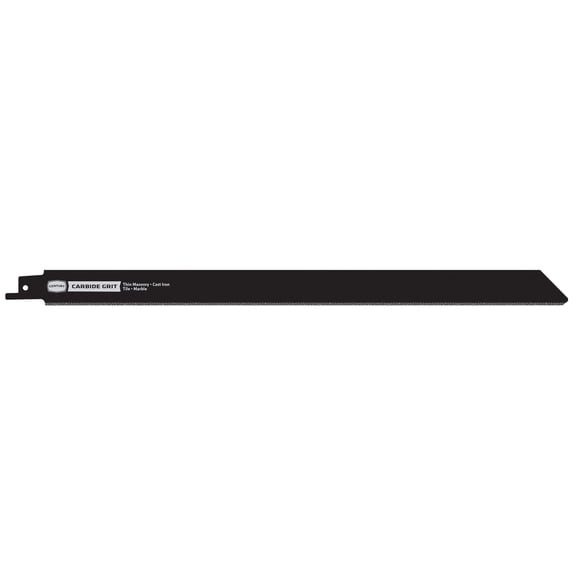 Century Drill & Tool 7851 Carbide Grit Reciprocating Saw Blade, 12"