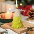 thumbnail image 6 of CuiLiyq Christmas Tree Scented Candle, Winter Christmas Tree Cone Candles Home Decor, Maple Berry Candle for Bedroom Bathroom Party (Yellow), 6 of 6