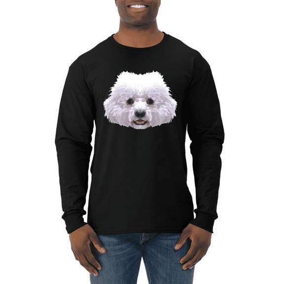 Bichron Dog Animal Lover Mens Long Sleeve Shirt