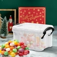 thumbnail image 2 of Msgweeeg Bins for Organization Closet Storage Bins Candy Color Mini Storage Box Transparent Storage Box 0.14 Liters Small Glove Box Cute Lock Jewelry Box, 2 of 6