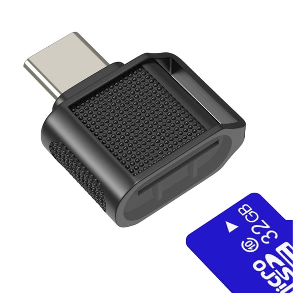 USB C to Micro SD Card Reader for iPhone 17 16 15 Pro Max Digital Camera Memory Stick Type C TF Plug Port Adapter for iPad Compatible for Samsung Galaxy S26 Transfer Laptop Android Phone Accessories