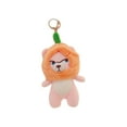 thumbnail image 2 of Gallickan Bear Charm, Pumpkin Themed Keychain Pendant for Bag Decoration, Holiday Gift Idea, Soft Plush Doll, 6 Inch Collectible Toy Alternative, Pink, 2 of 6