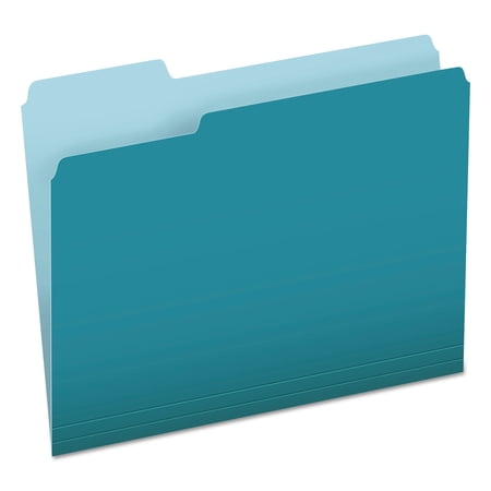 Pendaflex Colored File Folders 1/3-Cut Tabs Letter Size Teal/Light Teal 100/Box (15213TEA) Pendaflex Colored File Folders 1/3-Cut Tabs Letter Size Teal/Light Teal 100/Box (15213TEA)