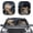 Cat, variant on Jiueut Panda Driving Print Car Sunshades Front Windshield Sunshade Foldable 28.5 x 25.5 Inches Windshield Sun Shade Reflect UV Sun and Heat Summer Car Accessories