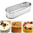 thumbnail image 2 of Oval Freely Adjustable Mousse Ring Cake Mold Stainless Steel Kitchen Baking Tool, 2 of 6