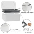 thumbnail image 3 of Soporte para papel higiénico húmedo - 1 unidad - Caja para toallitas húmedas para bebé - Blanco/Gris Grande - Con cierre hermético - Para toallitas húmedas para bebé, 3 of 6