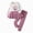 H226-Pink, variant on TOWED22 Toddler Girl Clothes Long Sleeve Ruffle Outfits Bowknot Flare Pants Two Piece Fall Clothing Set for Kids Girls,Pink,10Y