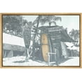 thumbnail image 3 of PixonSign Framed Canvas Print Wall Art Surfboard Variety in a Surf Shack Nature Ocean Photography Realism Bohemian Scenic Urban Blue Cool for Living Room, Bedroom, Office - 16"x24" Natural, 3 of 5