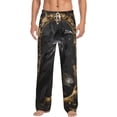 thumbnail image 2 of Lsque Gothic Raven Portrait Print Men's Pajama Pants, Lounge Pant - Comfortable Home Wear,Elastic Waistband, Stylish Design-Medium, 2 of 9