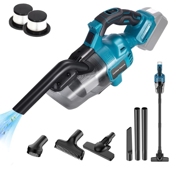 Handheld Cordless Vacuum Cleaner for Makita 18V Battery, Portable Wireless Power Vacuum Cleaner, 4 Multi Nozzle, 2 HEPA Filter, Lightweigt Vacuum for Home Pet Hair, Car (Battery NOT Include)