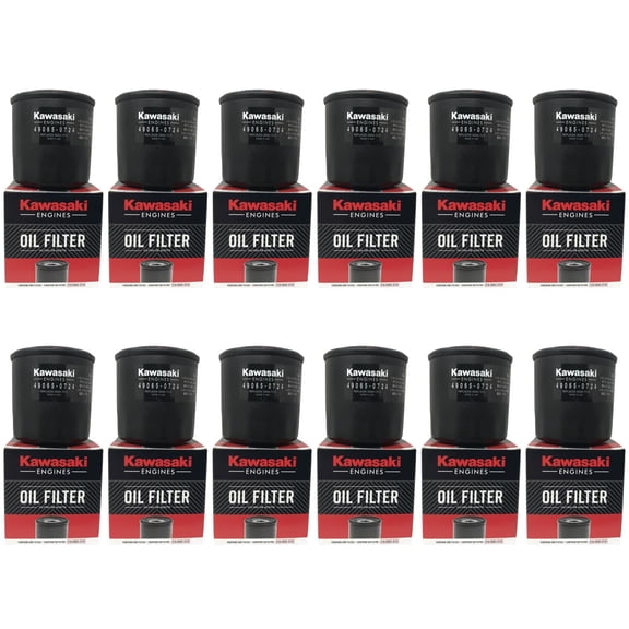 12 Pack OEM Kawasaki Oil Filter 49065-0734 (replaces 49065-7010 / 49065-0724)
