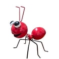 thumbnail image 1 of Large Red Hand-Painted 3D Iron Big-Eyed Ant Wall Sculpture - Rustic, 1 of 2