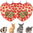 thumbnail image 1 of nipocaio 2 PCS Rabbit Hay Feeder Bag, Guinea Pig Hay Bag Dispenser Hanging Hay Feeder Storage Small Animals Cage Accessories, 1 of 5