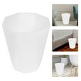 thumbnail image 3 of Mesh Trash Bin Plastic Wastebasket Household Trash Can 24.00X21.00X21.00CM White, 3 of 8