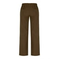 thumbnail image 6 of ManxiVoo High Waist Cargo Pants for Women Loose Fit Wide Leg Trousers for Travel and Hiking XXL Size Brown, 6 of 8
