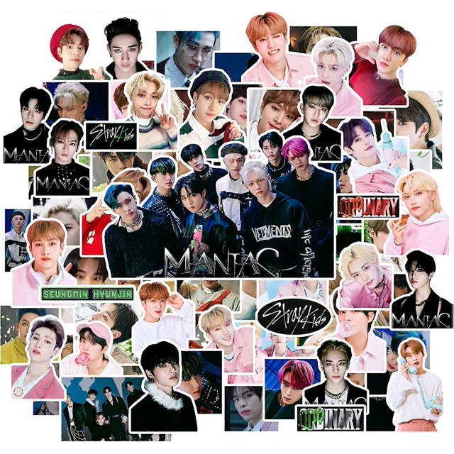 Stray Kids Stickers 100pcs Stray Kids ODDINARY Sticker Pack MANIAC Sticker Waterproof Sticker Pack Gift for Fans Daughter Stray Kids Merch Stray Kids