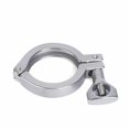 thumbnail image 6 of 1.5" Tri Clamp Clover Sanitary Fits 50.5MM OD Ferrule 20Pack Stainless Steel 20 Pack 1.5"Tri Clamp Clover Sanitary Fits 50.5MM OD Ferrule Stainless Steel 304 Heavy Duty Tri Clamp Single Pin, 6 of 12