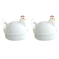 thumbnail image 1 of 2X Chicken Shaped Microwave Eggs Boiler Cooker Kitchen Cooking Appliances,Home Tool, 1 of 7