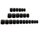 thumbnail image 2 of 24 Piezas de Uñas Cortas Falsas Mate, Uñas de Color Negro, Cubierta , Uñas Falsas, Consejos Artísticos, Conjunto para Bodas, Fiestas, N 02 Colco Puntas de arte de uñas falsas, 2 of 7