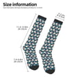thumbnail image 4 of Fotbe Popcorn With Glasses print Women's Men's Novelty Crew Socks Cotton Socks Knee High Socks for Walking,Running,Nurses,Pregnancy, 4 of 8
