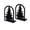 E-5E-home supplies, variant on MORESEC Home 2 Pcs Metal Bookends Decorative Tree Design Heavy Duty Book Stopper for Shelves Home Office Black 6.9x4.7x3.3 in Home Decor