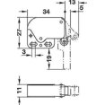 thumbnail image 2 of Cabinet Door Spring Latchlatch, Automatic Push To Open For Closet Swing Doorsnickel Plated Steel Latch 34x27x11mm And Plastic Receptacle 33x11x16mm, 2 of 5